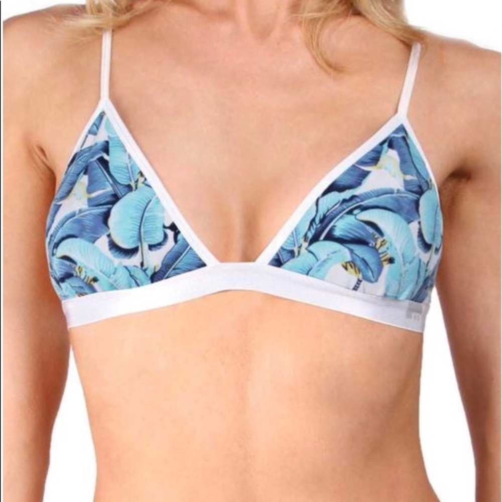 Mosmann Blue Congo Triangle Bralette